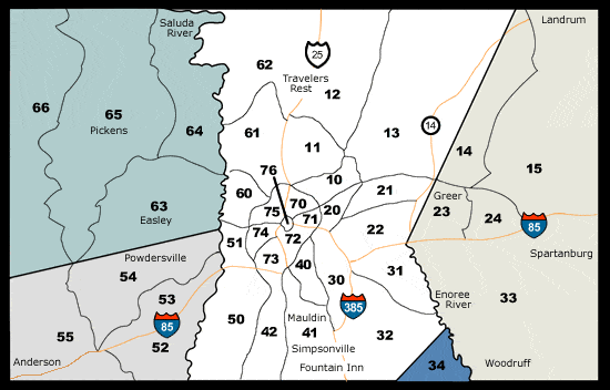 Greenville MLS Map